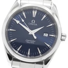Omega — Omega 2517.80 Seamaster Aqua Terra Date Quartz Navy Stainless Steel — Watch — resale