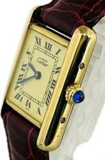Cartier Must de Tank SM W1003153 1613 Stainless Steel 20mm Ivory Dial #WJW224 4
