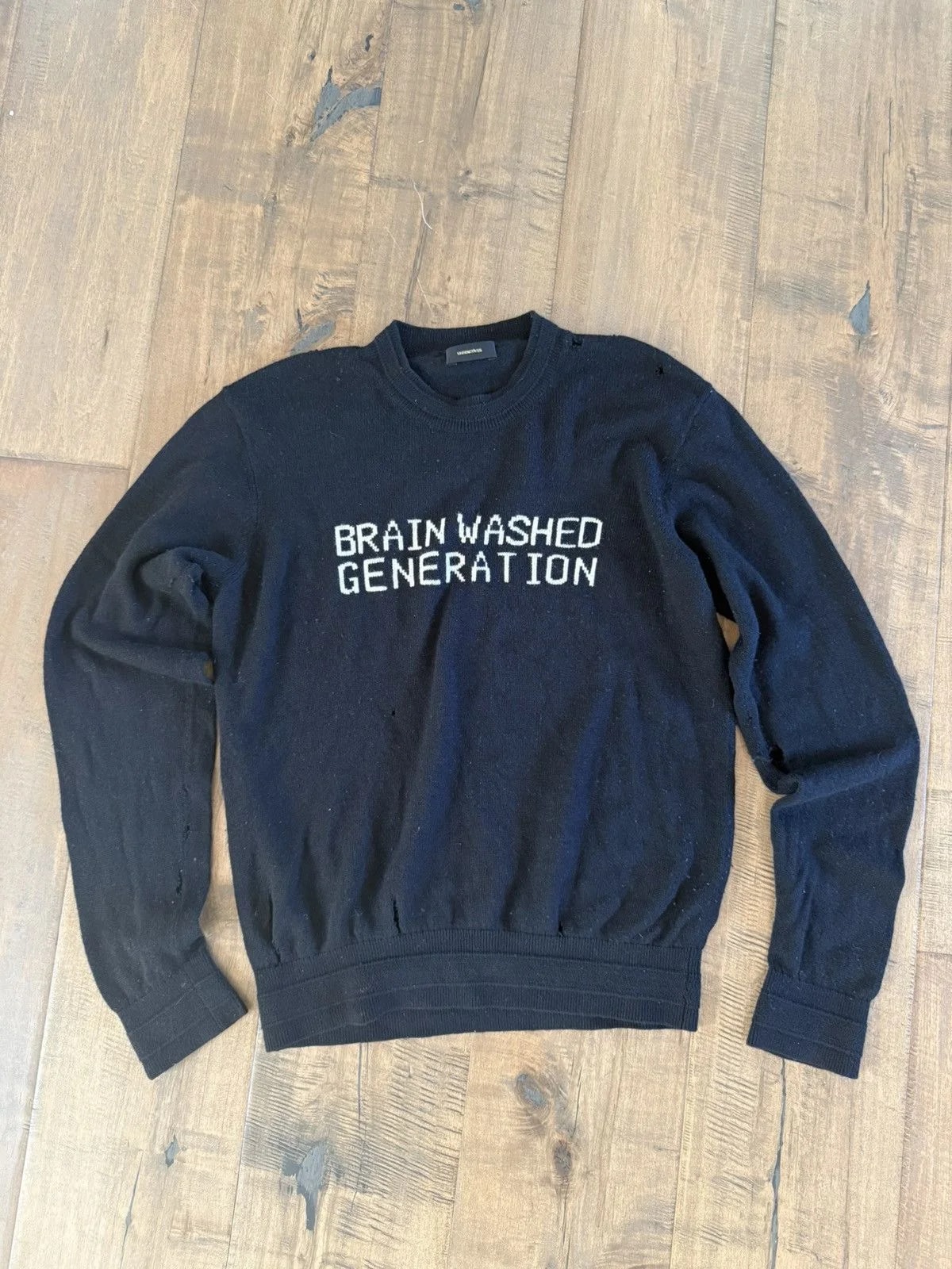 Undercover — Undercover Brainwashed Generation Sweater *Distressed* — streetwear — resale