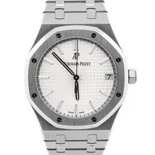 Audemars Piguet — 2020 Archives Audemars Piguet Royal Oak White Stainless Steel 41mm 15500ST — Watch — resale