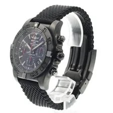 Breitling Chronomat 44 MB0111C3/BE35 Black Steel Automatic Chronograph #C084 2