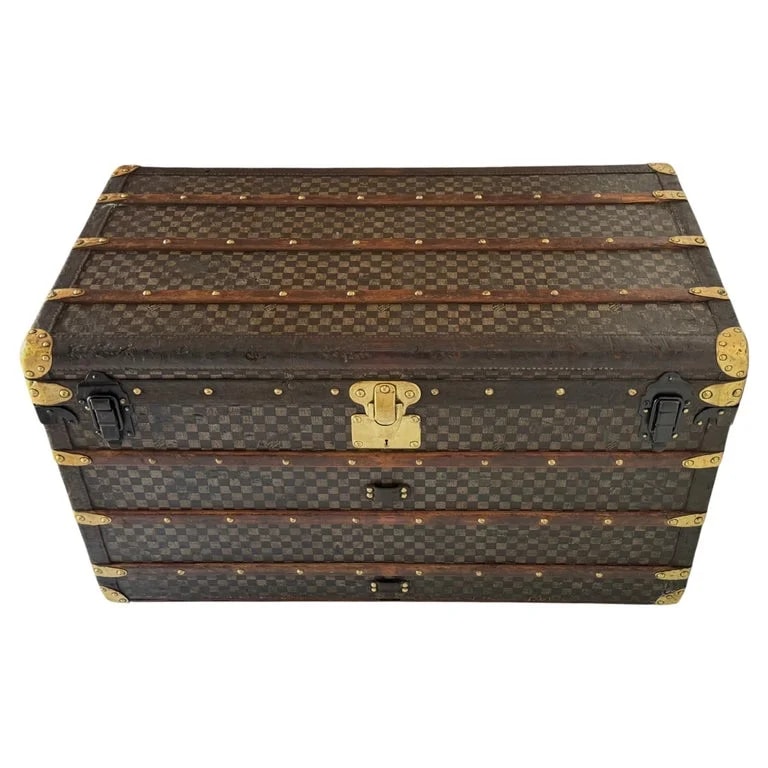 Louis Vuitton — Early Louis Vuitton Steamer Trunk With Ballantine Family Provenance — Furniture — resale