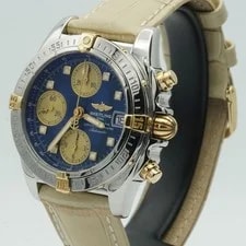 Breitling Chrono Cockpit B13358 Steel/Gold BR721 Blue 4