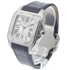 Cartier — Cartier Santos 100 LM W20076X8 38mm SS Silver #C3046 — Watch — resale