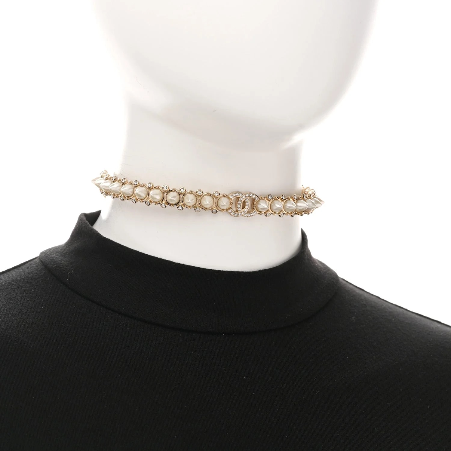 Spike CC Choker Pearly 2