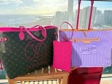 Louis Vuitton Deauville Resort Neverfull Liliac Cabas LTD 4