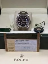 Rolex Datejust 116334 Silver Oyster Bracelet With Gold Bezel Box and Papers 41mm 2
