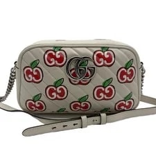 Gucci — Gucci GG Marmont Apple Print Small From Japan — Handbag — resale