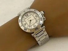 Cartier Pasha C Big Date W31058M7 2475 Automatic Excellent A6311 2