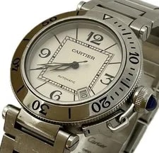 Cartier Pasha C Big Date W31058M7 2475 Automatic Excellent A6311 4
