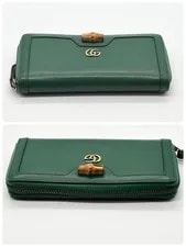 Gucci GG Marmont Round Wallet Bamboo Logo 3