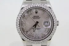 Rolex Datejust 126300 Stainless Steel Custom Diamond (C31025529) 2