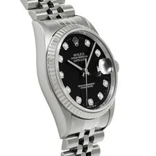 Rolex Datejust 16233G Black Case Size 36 X 36 Mm 3