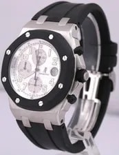 Audemars Piguet Royal Oak Offshore Chronograph Steel White 42mm Rubber 25940SK 3