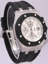 Audemars Piguet Royal Oak Offshore Chronograph Steel White 42mm Rubber 25940SK 4