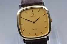 Omega de Ville 1365 Quartz Gold Dial Square From Japan 2