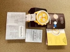 Omega Swatch X Sun Mission Bioceramic Yellow White Silicone 3