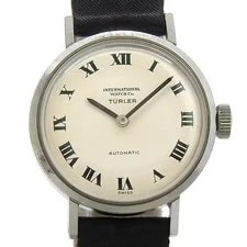 IWC — IWC OFF Cal.442 Stainless Steel / Leather 24mm Ivory Dial Automatic #NW1006 — Watch — resale