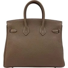 Hermes Birkin 25 W Stamp Etoupe Hardware #OK024 2