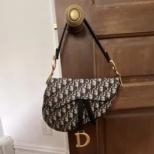 Dior Saddle Flap Top Handle D Charm Strap 2