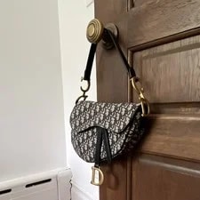 Dior Saddle Flap Top Handle D Charm Strap 3
