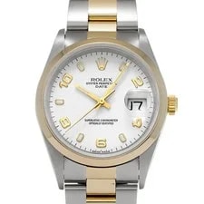 Rolex — Rolex Oyster Perpetual Date 34 15203 34mm White #WW6477 — Watch — resale