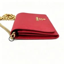 100% Auth Prada Wallet on Chain Crossbody Hardware 3