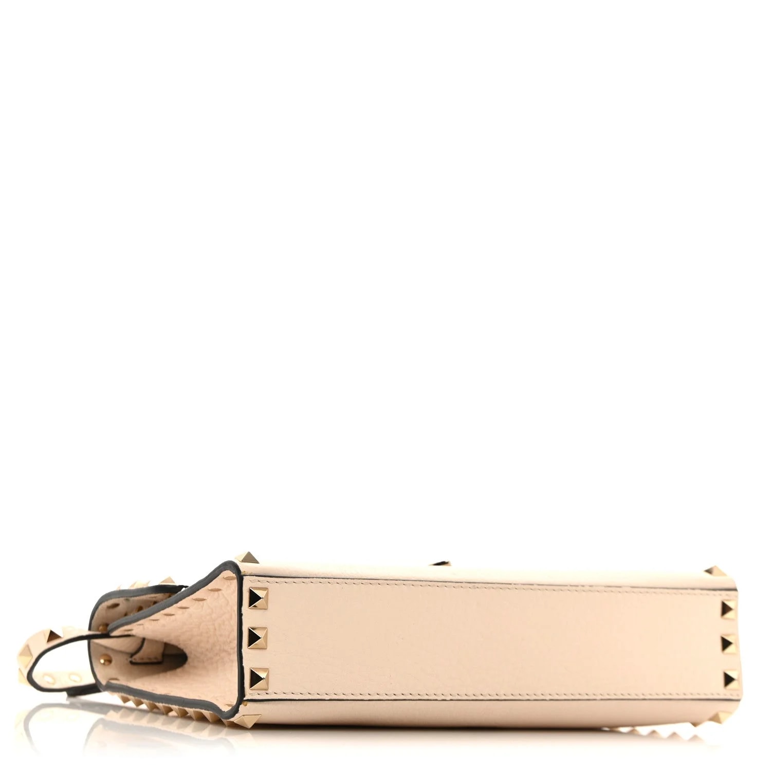 Pebbled Medium Rockstud Flip Lock Crossbody Light 3