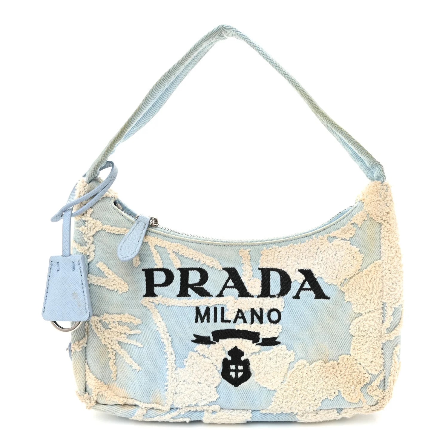 Prada — Embroidered Drill Mini Re-Edition 2000 — Handbag — resale