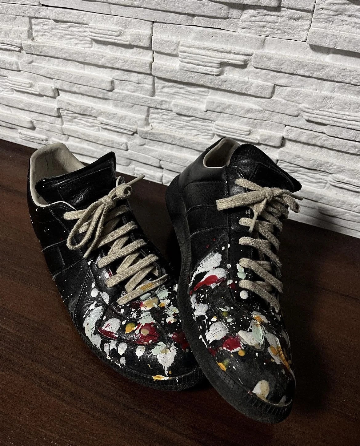 Maison Margiela — Maison Margiela Replica GATs Paint Splatter Low — Sneaker — resale