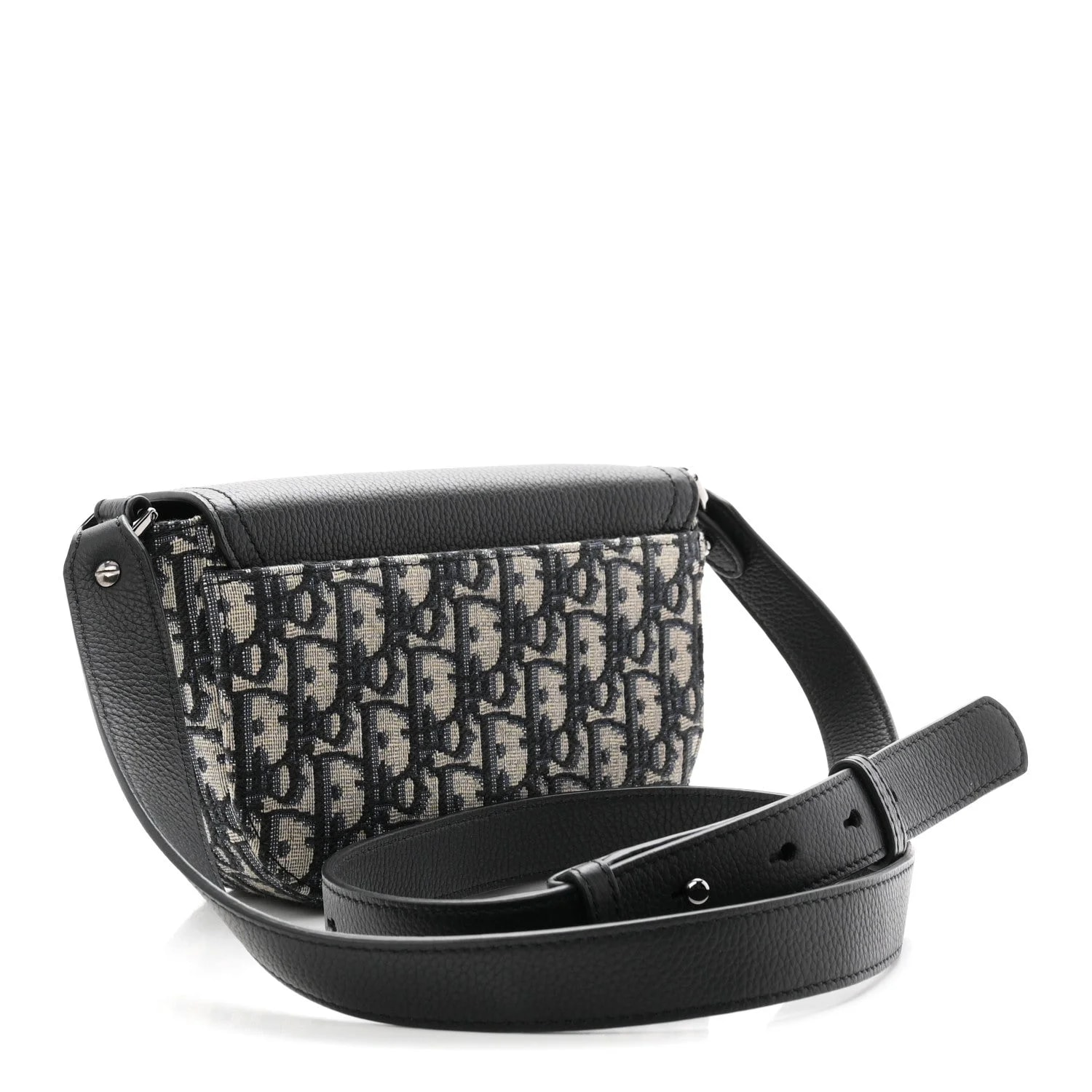 Grained Mini Saddle Messenger With Flap 3