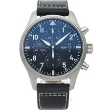 IWC Pilots Chronograph IW377701 Stainless Steel 43mm Black Dial #LPW1608 2