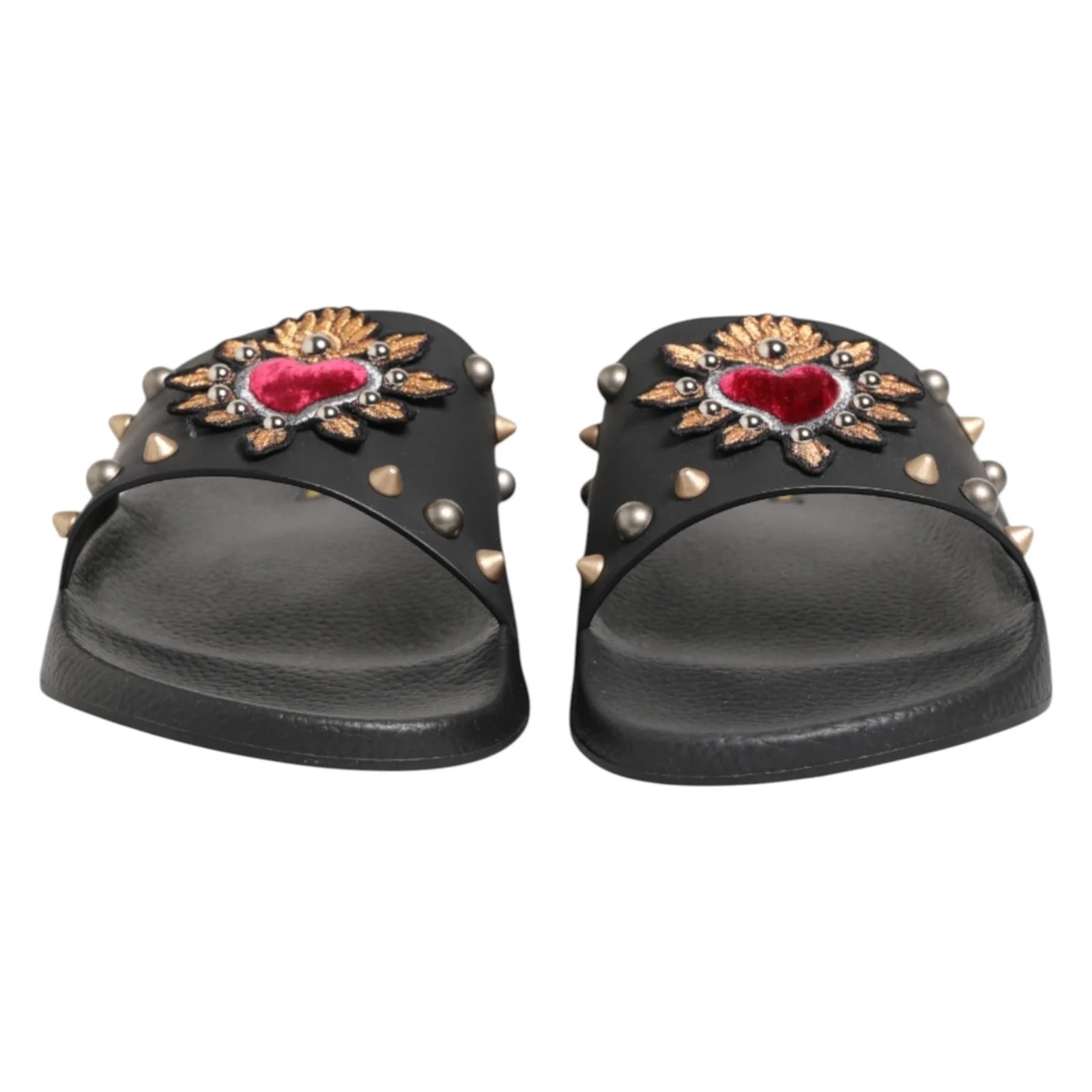 Dolce & Gabbana Heart Patch Slippers 2