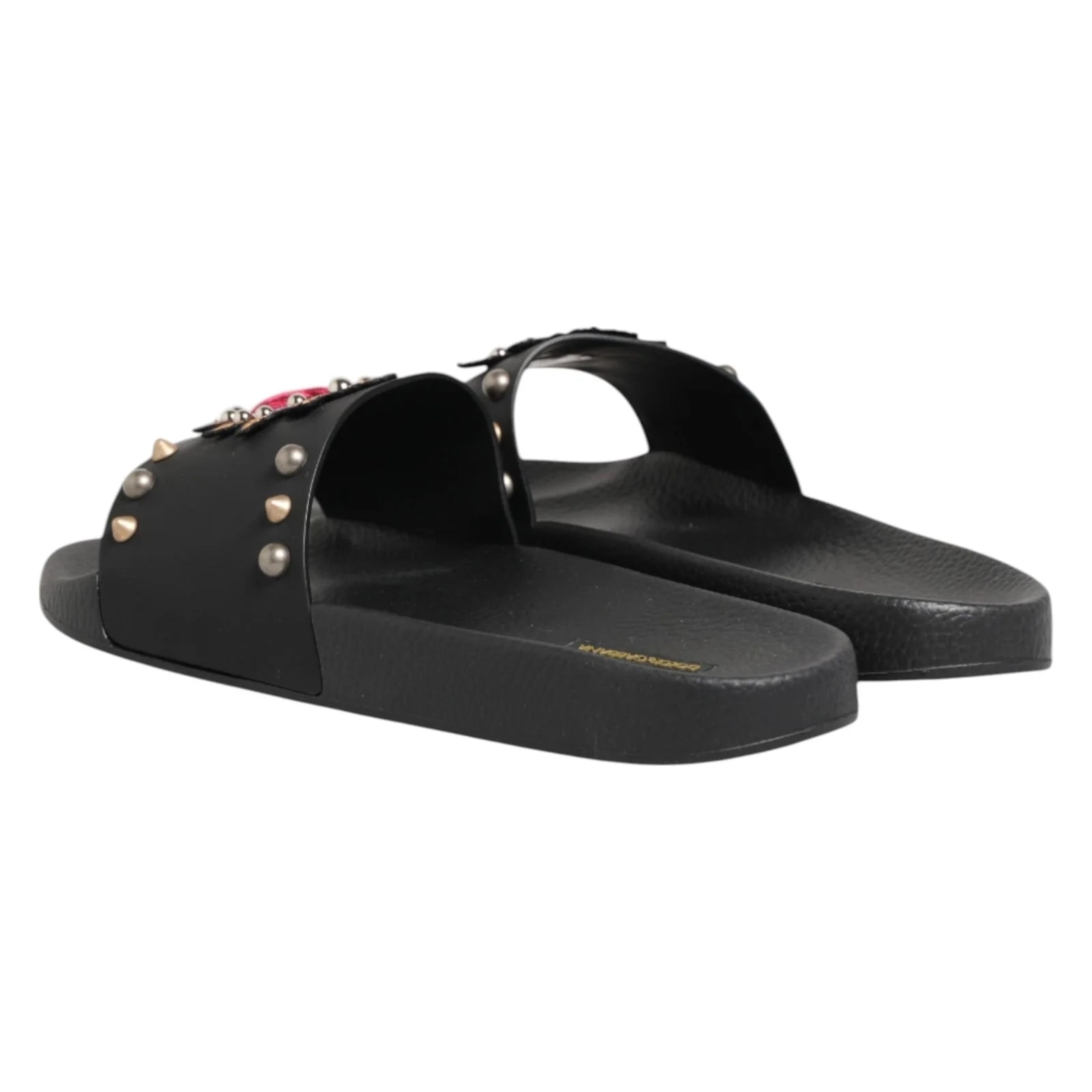 Dolce & Gabbana Heart Patch Slippers 4