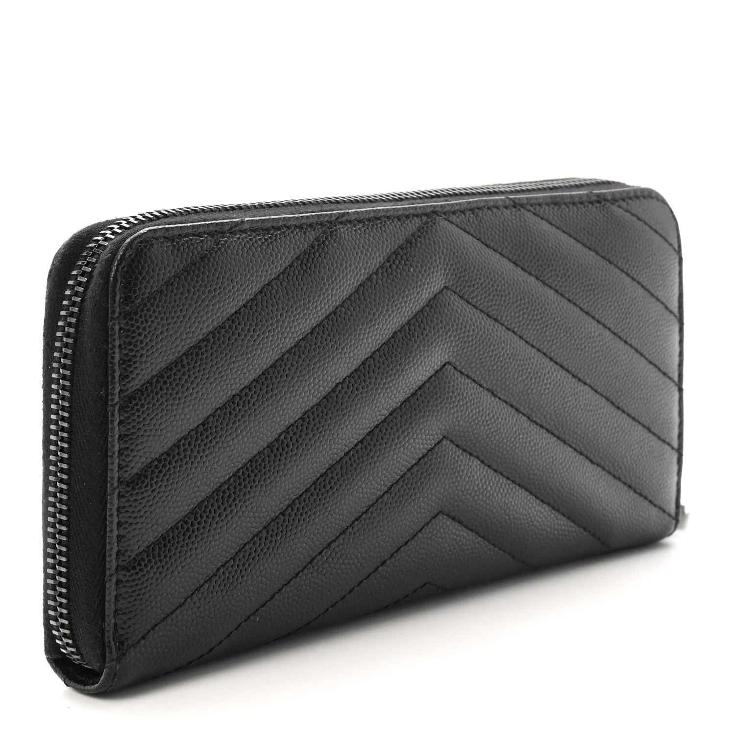 Grain de Poudre Chevron Monochrome Zip Around Wallet 3