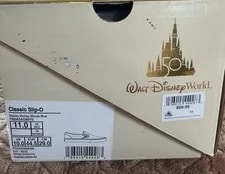 Disney Parks 2022 50th Anniversary Magic Vans Slip on Shoes Size 11 New in Stock 2