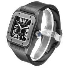 Cartier Santos 100 Black PVD Steel W2020010 4