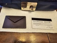 Archival 2011 Prada BN2140 Righe W Original COA 2