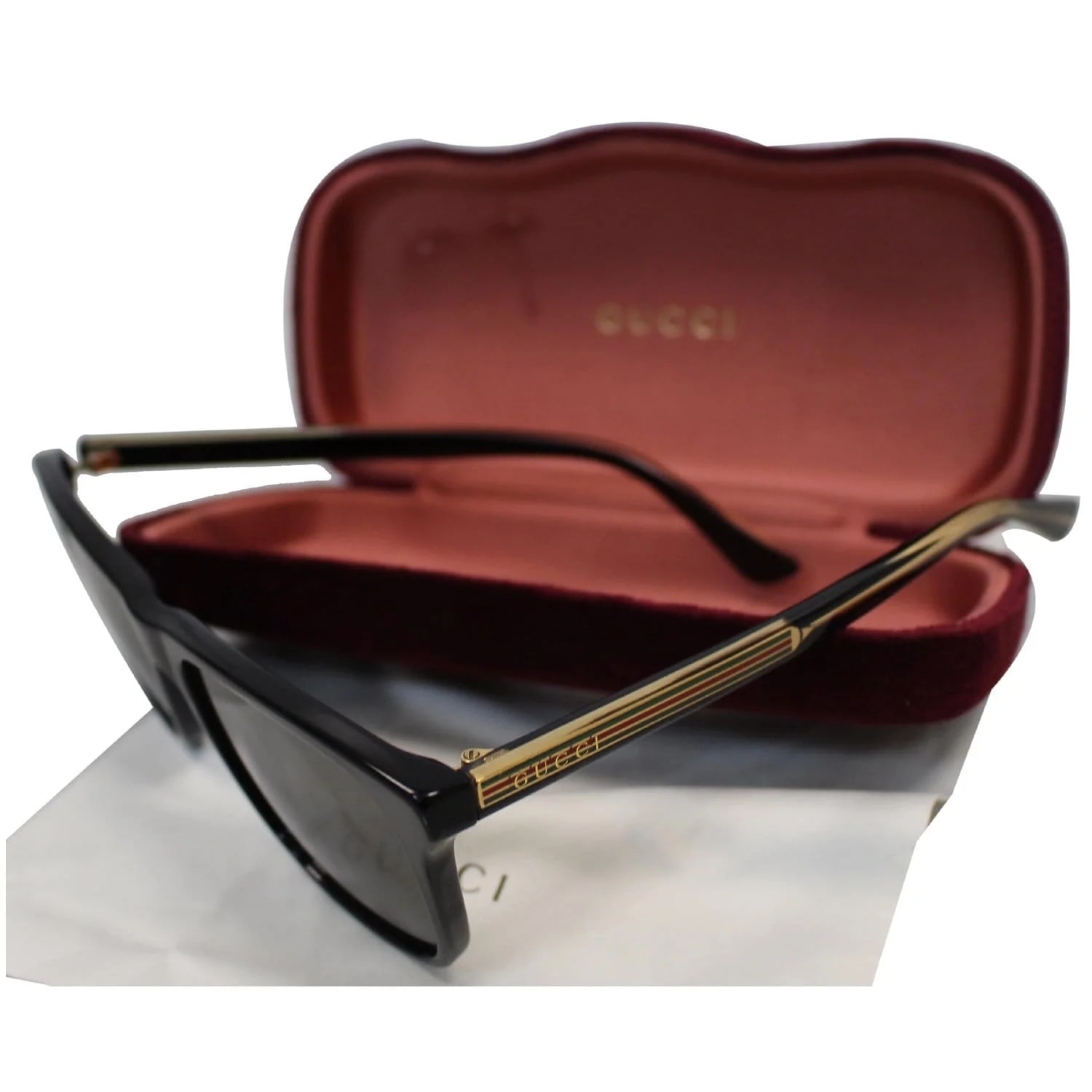 Gucci Web Rectangle Sunglasses GG0381S 3