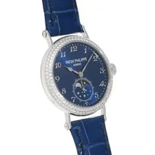 Patek Philippe Complications Moon Phase 7121/200G-001 Blue White Gold #W195 3