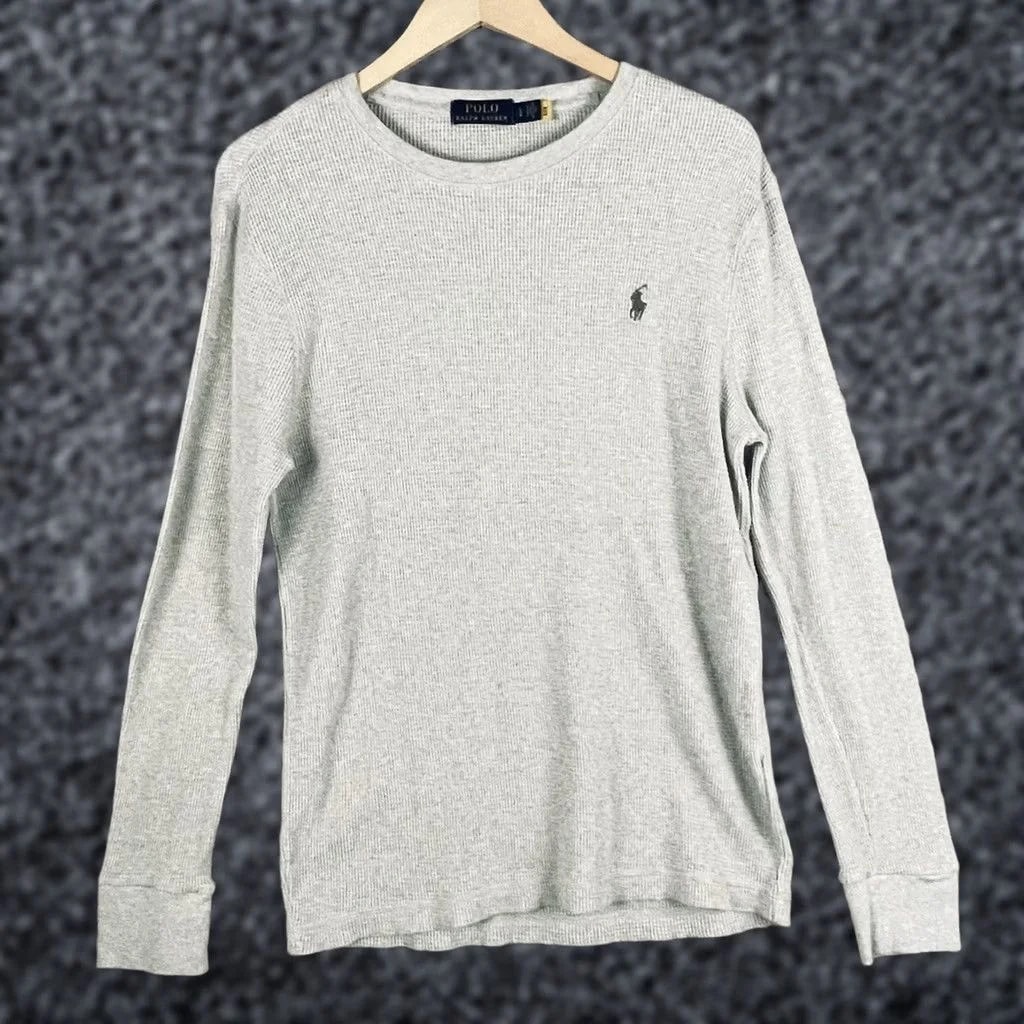 Polo Ralph Lauren — Polo Ralph Lauren Thermal Shirt L Waffle Long Sleeve Pony 46 — streetwear — resale