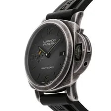 Panerai Luminor Marina Navy SEALs Brunito Steel Auto 44mm Grey Dial PAM 1412 2