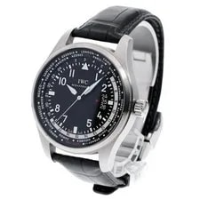 IWC Schaffhausen Pilot's World Timer IW326201 45mm Stainless Steel #C198 2