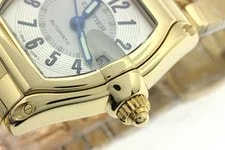 Cartier Roadster LM W62003V1 K18Yellow Gold 38mm Silver Dial Automatic #DW021 4