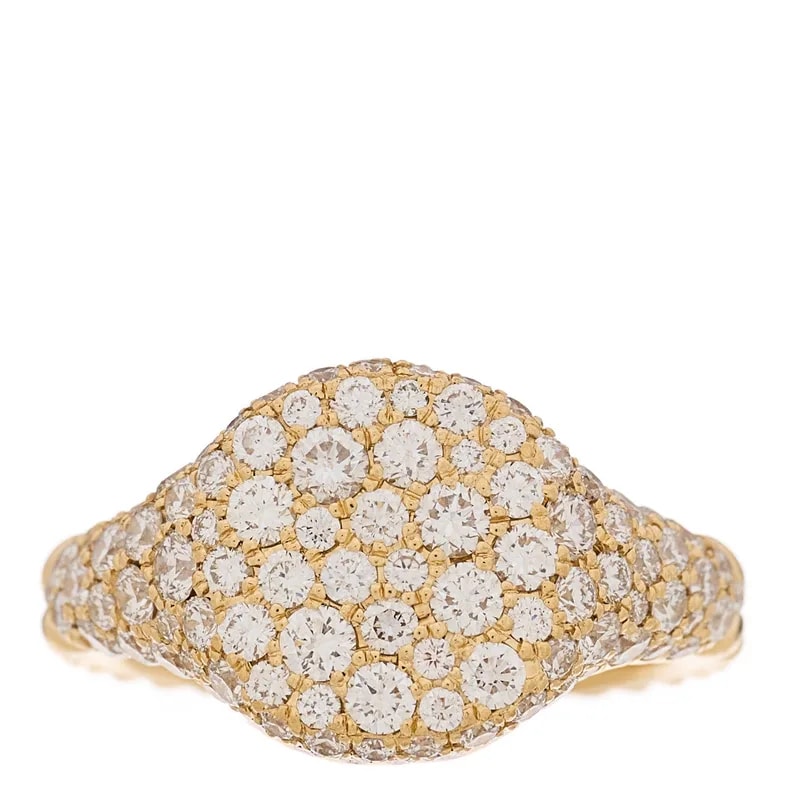 David Yurman — 18K Yellow Gold Chevron Pinky 46 3.5 — Jewelry — resale