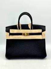Noir — NEW 2026 Birkin 25 Togo Hardware 89 - Full Set — Handbag — resale