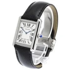 Cartier Tank Solo SM WSTA0030 24mm SS Silver Dial Quartz #C12499 2