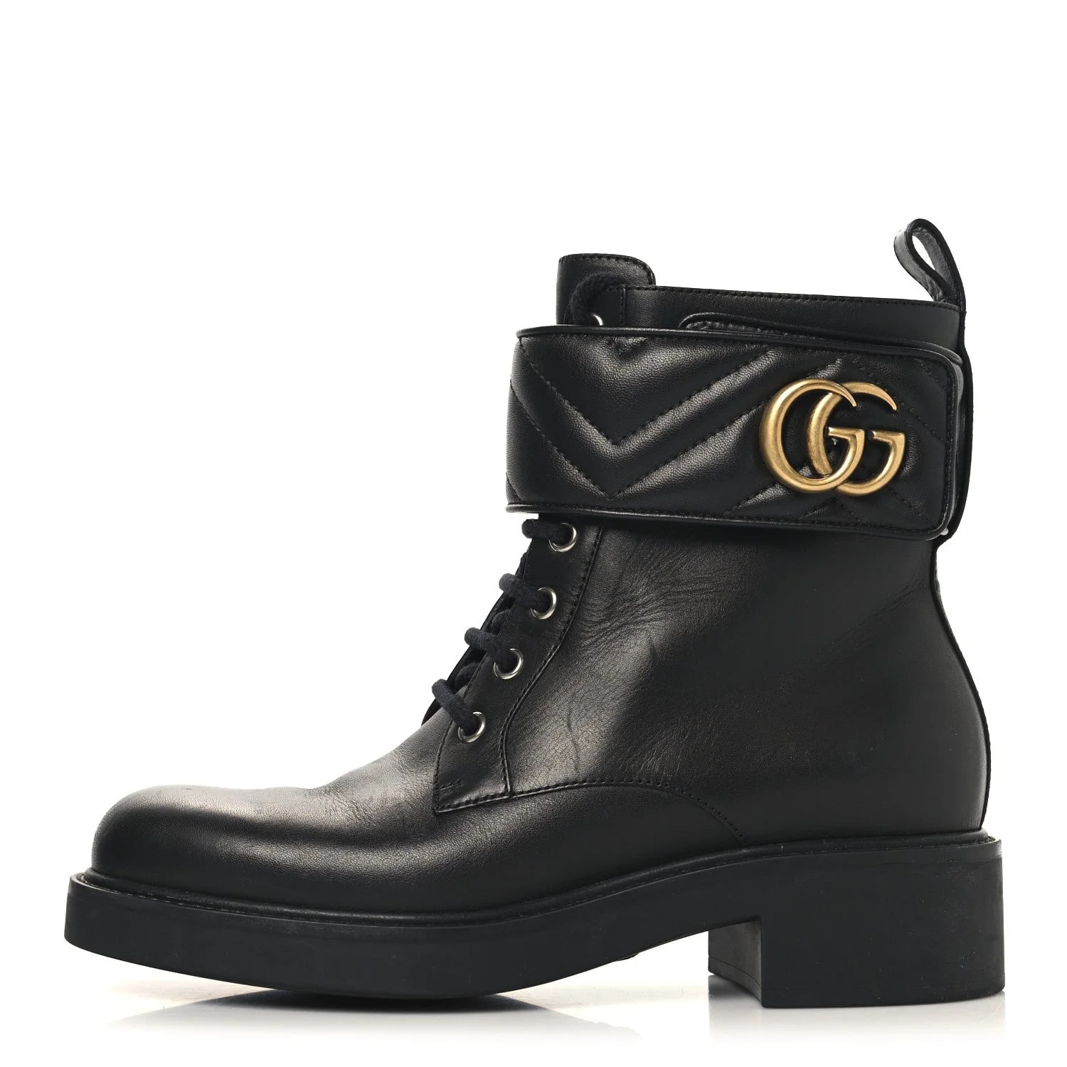 Gucci — Flores Matelasse GG 40mm Ankle 37 — Designer Shoe — resale