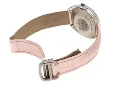 Cartier Clé de Date D Bezel W4CL0005 Stainless Steel / Leather / Diamond #DW1747 3