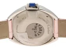 Cartier Clé de Date D Bezel W4CL0005 Stainless Steel / Leather / Diamond #DW1747 4